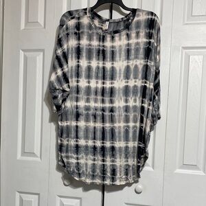 P & Rose tie dye lightweight tee shirt tunic top size 3X